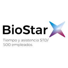 Licencia de  tiempo y Asistencia Standart para BioStar X, hasta 500 empleados