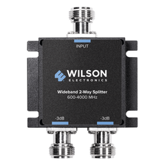 Divisor de potencia (Splitter) de dos vías para 600-4000 MHz.