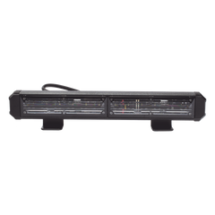 Barra de Luz de Advertencia, 2 Modulos de 6 LED, 11 Pulgadas Rojo / Azul