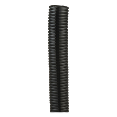 Tubo Corrugado Abierto para Protección de Cables, 1in (25.4 mm) de Diámetro, 30.5 m de Largo, Color Negro