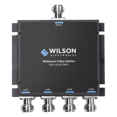 Divisor de potencia de 4 salidas, 50 Ohm, 600-4000MHz con conectores N-Hembra.
