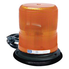 Baliza LED color ámbar con montaje magnético de succión DE 7" de altura