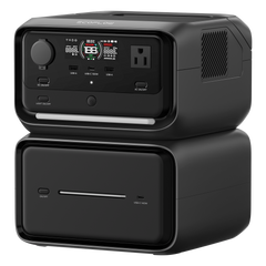 EcoFlow River 3 | Estación de Energía Portátil 858Wh Litio LFP / 2 AC 300 W (Max. 550W) / 1 USB-C 100W / 2 USB -A 12W / Cargador de Coche 8A a 12 o 24V / Conectividad WiFi y Bluetooth (App) / Carga Solar 110W Max.