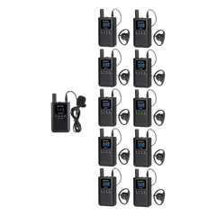 Kit para guía turístico de 1 transmisor y 10 receptores