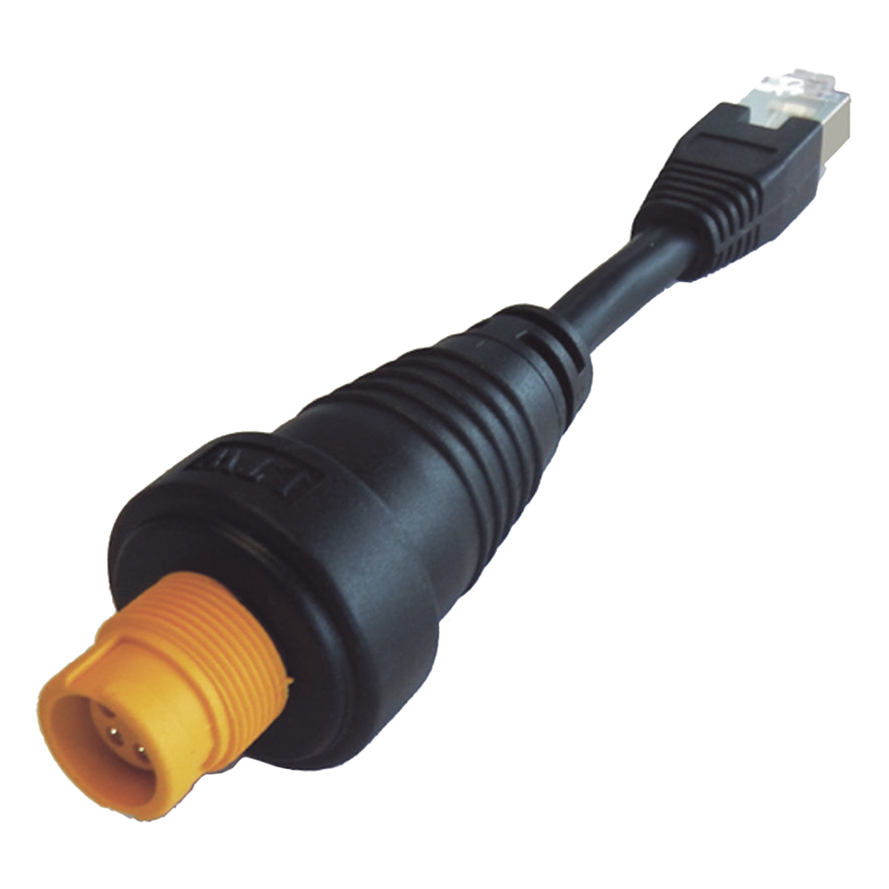 Adaptador Ethernet RJ45 / Conector Redondo Amarillo / Compatible con NSO evo2 y Zeus2