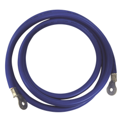 Cable para Baterías,  2.2 m Azul Calibre 2 AWG con Terminales de Ojo en Ambos Extremos