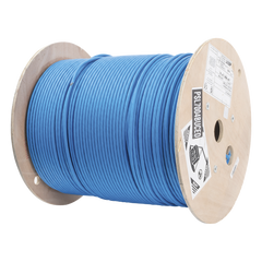 Bobina de Cable Blindado S/FTP de 4 Pares, Cat7, Inmune a Ruido e Interferencias, LSZH (Bajo Humo, Cero Halógenos), Color Azul, Bobina de 500 Metros (1640 Pies)