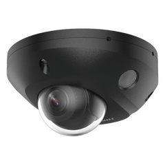 [Dual Light + 2 Micrófonos Integrados] Mini Domo IP 4 Megapixel / Color Negro / Lente 2.8 mm / 30 mts Luz Blanca + 30 mts IR / ACUSENSE / Exterior IP67 / IK08 /  WDR 120 dB / PoE / ONVIF / Alarmas I/O / Micro SD / ACUSEEK