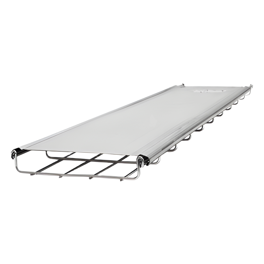Tapa de 3 metros para charola tipo malla de 150 mm de ancho, cualquier peralte, con acabado Electro Zinc