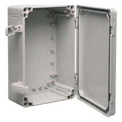 Gabinete QLine I Tipo 4X / 200 x 200 x 180 mm (7.87 x 7.09 x 7.09 in) / ABS / IP66 / Tapa Opaca con Tornillos / Montaje 180 x 180 mm / Gris RAL 7035