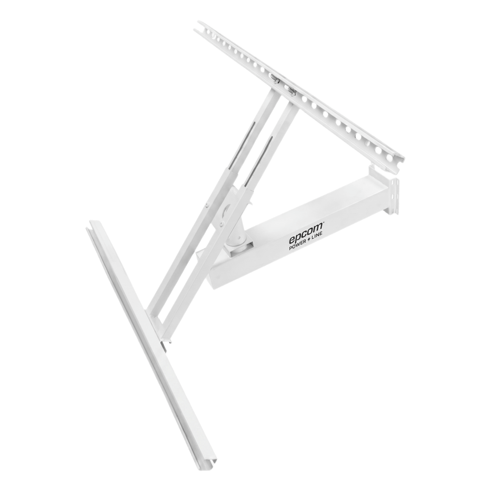 Soporte de Montaje para Panel Solar para Alimentar Hasta 55W / Ajustable / Telescópico / 370W / Acero Galvanizado Q235 / Montaje en Poste / Inclinación 40°