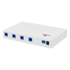Splitter Activo 1x4 para Alimentación de 4 Dispositivos POF, puertos SC/UPC