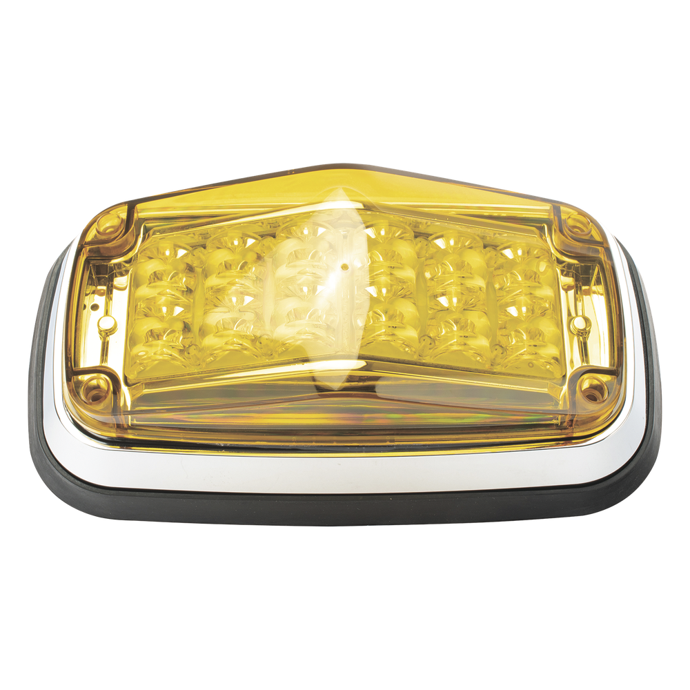 Luz de advertencia 8 X 4", Color Ámbar, IP67, SAE,  Ideal para Ambulancias