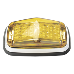 Luz de advertencia 8 X 4", Color Ámbar, IP67, SAE,  Ideal para Ambulancias
