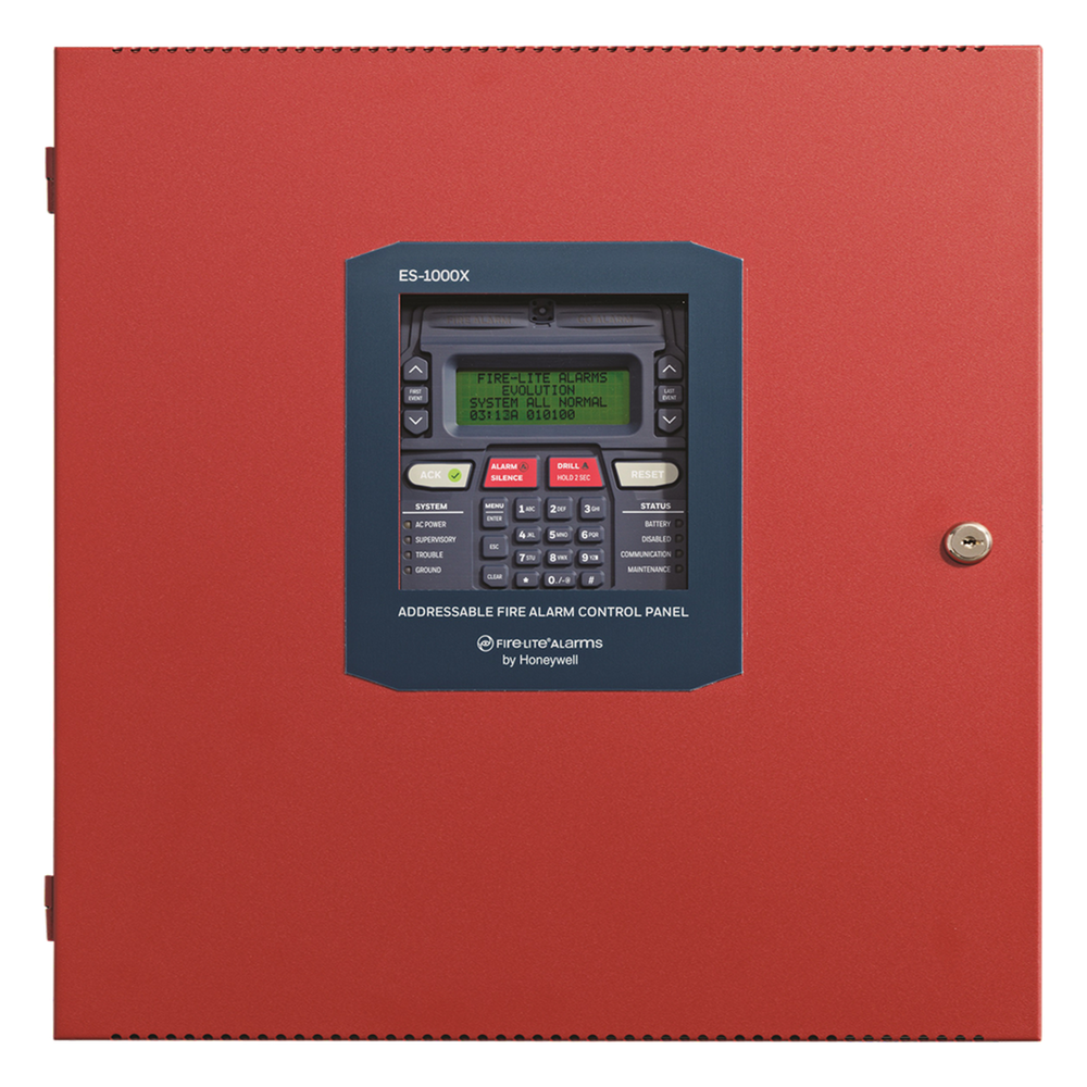 Panel de control de incendio direccionable sin comunicador preinstalado, 318 puntos por lazo SLC, expandible a 954 puntos