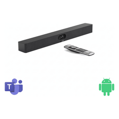 Barra de Videoconferencia Yealink A40 para Salas Medianas con Android Integrado Compatible con Teams Rooms, Zoom Rooms, RingCentral Rooms y BYOD- Incluye Control Remoto VCR11