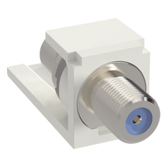 Módulo Acoplador Coaxial Tipo F, Mini-Com, de 75 Ohms, 3.0 GHz, Color Blanco