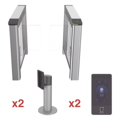 Kit de Torniquete con Terminales Faciales incluidas / Montajes Incluidos /  Izquierdo y Derecho / Carril de 90 cms / 3,000,000 MCBF / 4 Pares de IR