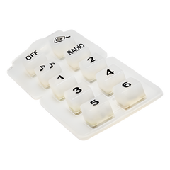 Botonera de silicón para micrófono 821-6060 de sirena 202-0141AH