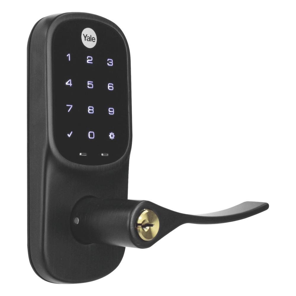 Cerradura  YRL226 con Teclado Táctil y Manija /Smarphone Control Opcional/ bronce Antiguo/ Para puertas de 35 mm a 45 mm de espesor.