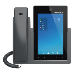 Teléfono IP Android 11, 16 líneas SIP con 16 cuentas, pantalla táctil  7", puertos Gigabit, Wi-Fi, Bluetooth, PoE, codec Opus, IPV4/IPV6 con gestión en la nube GDMS