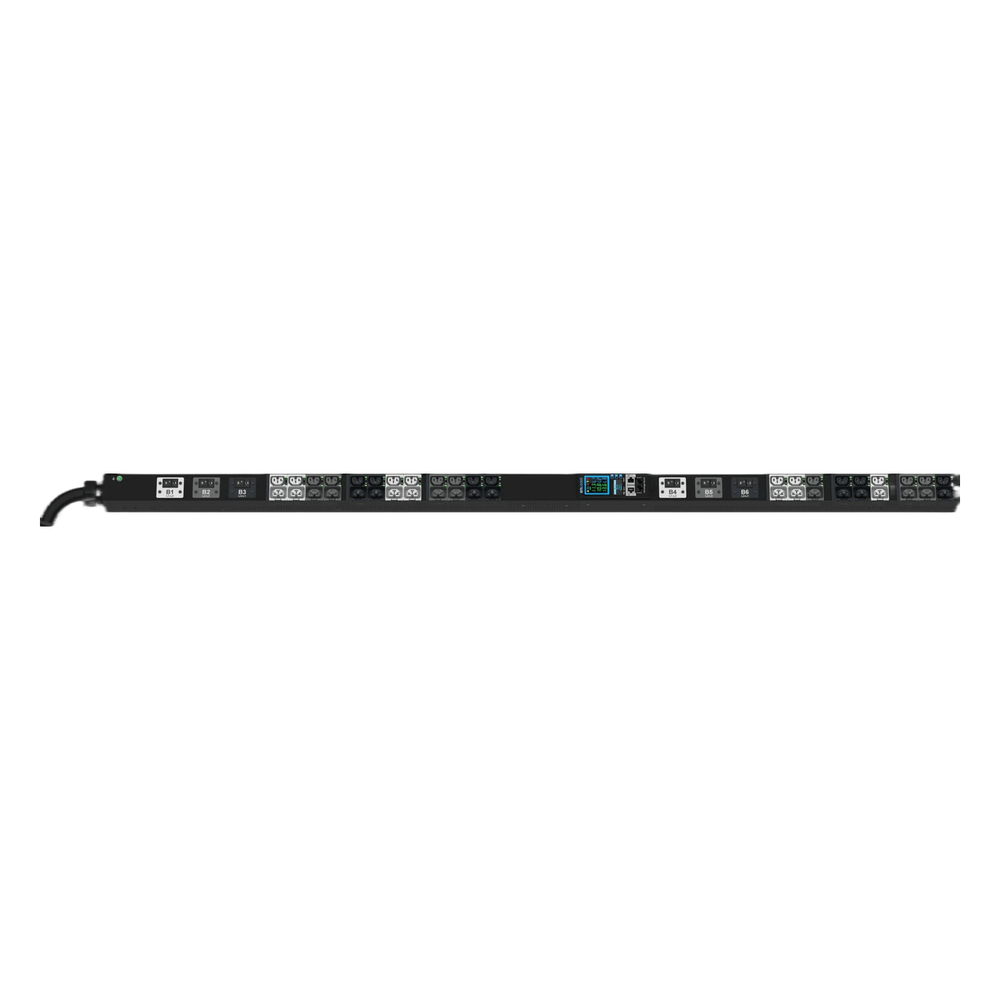 PDU Inteligente Enlogic Advantage MSPO / 42 Tomas (21) C13 + (21) 4-en-1 C13/C15/C19/C21 / 208 Vca Trifásico 3P Delta 60 A (48 A) / 17.3 kVA / Monitoreo y Switcheo por Toma / 0U Vertical 1.78 m (5.8 ft)