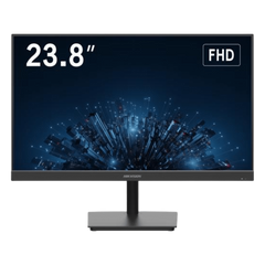 Monitor LED FullHD (1080p) de 24" / Ideal para CCTV, Oficina y Hogar / Entrada HDMI-VGA-BNC / Montaje VESA ( 75 X 75) / Uso 24/7 / Backlight E-LED / Ultra Delgado