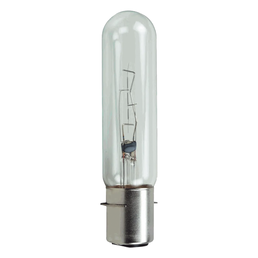 Bombilla de preenfoque transparente de 120 Vca de tamaño mediano para servicio pesado