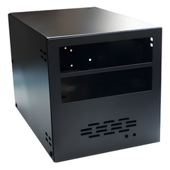 Gabinete para instalación de dos radios móviles Kenwood.
