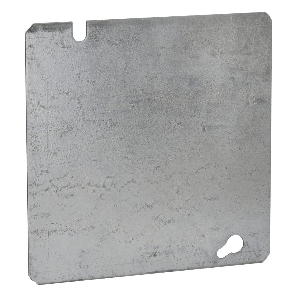 Tapa Cuadrada Ciega de  Acero Galvanizado de 4 11/16".