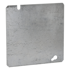 Tapa Cuadrada Ciega de  Acero Galvanizado de 4 11/16".