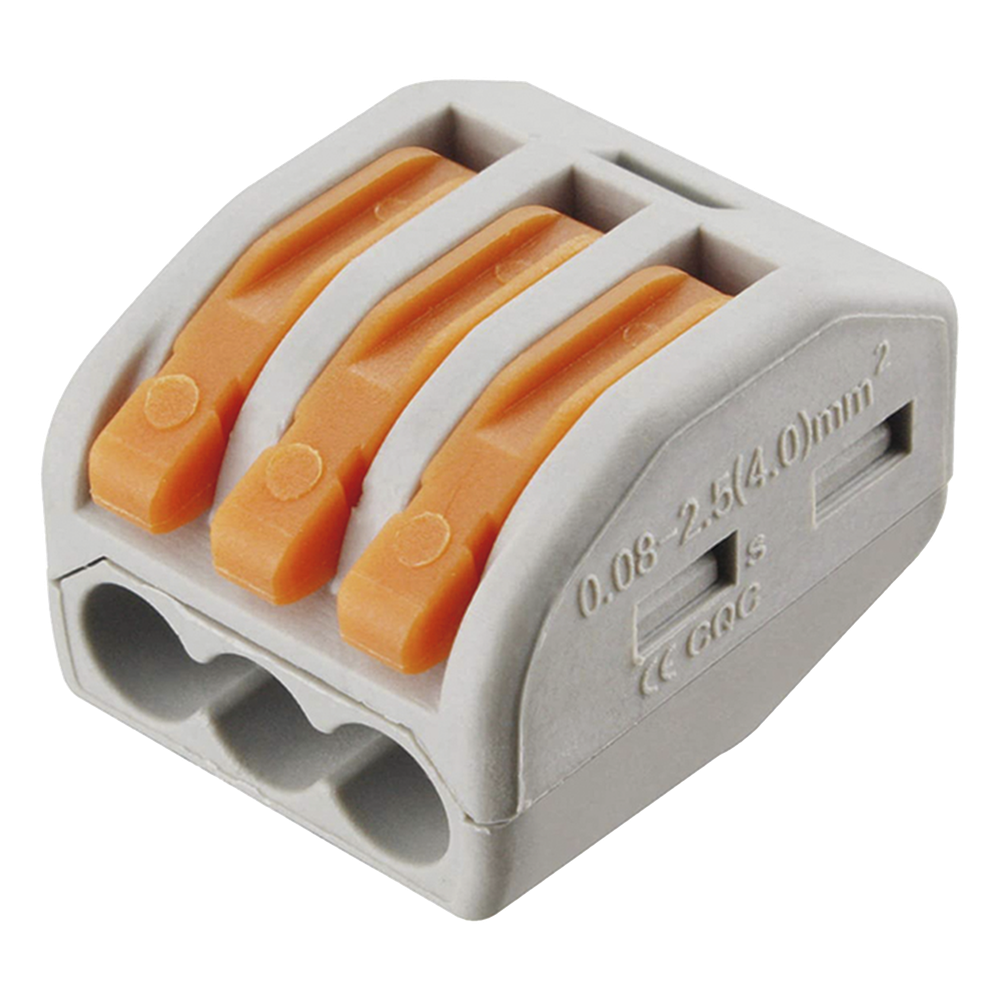 Conector Compacto para 1 Cable de Entrada 2 Cables de Salida / Cables Compatibles 12AWG-28AWG