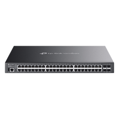 Switch Lite L3 Gestionable Apilable / 48 Puertos Gigabit PoE++ / 4 Slots 10G SFP+ / Presupuesto PoE 770W / Fast PoE y Perpetual PoE / Apilamiento Físico de 4 Unidades / L3: RIP, OSPF, VRRP / Gestión Cloud Omada SDN