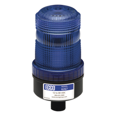 Mini baliza de LED color azul montaje permanente SAE Clase III