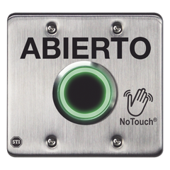 Interruptor IR NoTouch® de Acero Inoxidable, Salida Doble, ABIERTO