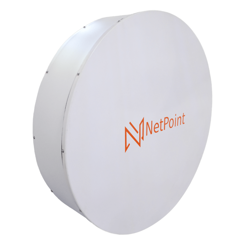 2 Antenas parabólicas direccional de 60cm, para enlaces cortos de punto a punto de 30 dbi