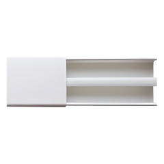 Canaleta blanca dos vías, de PVC auto extinguible,  48 x 16 x tramo 2.5m (6101-01250)