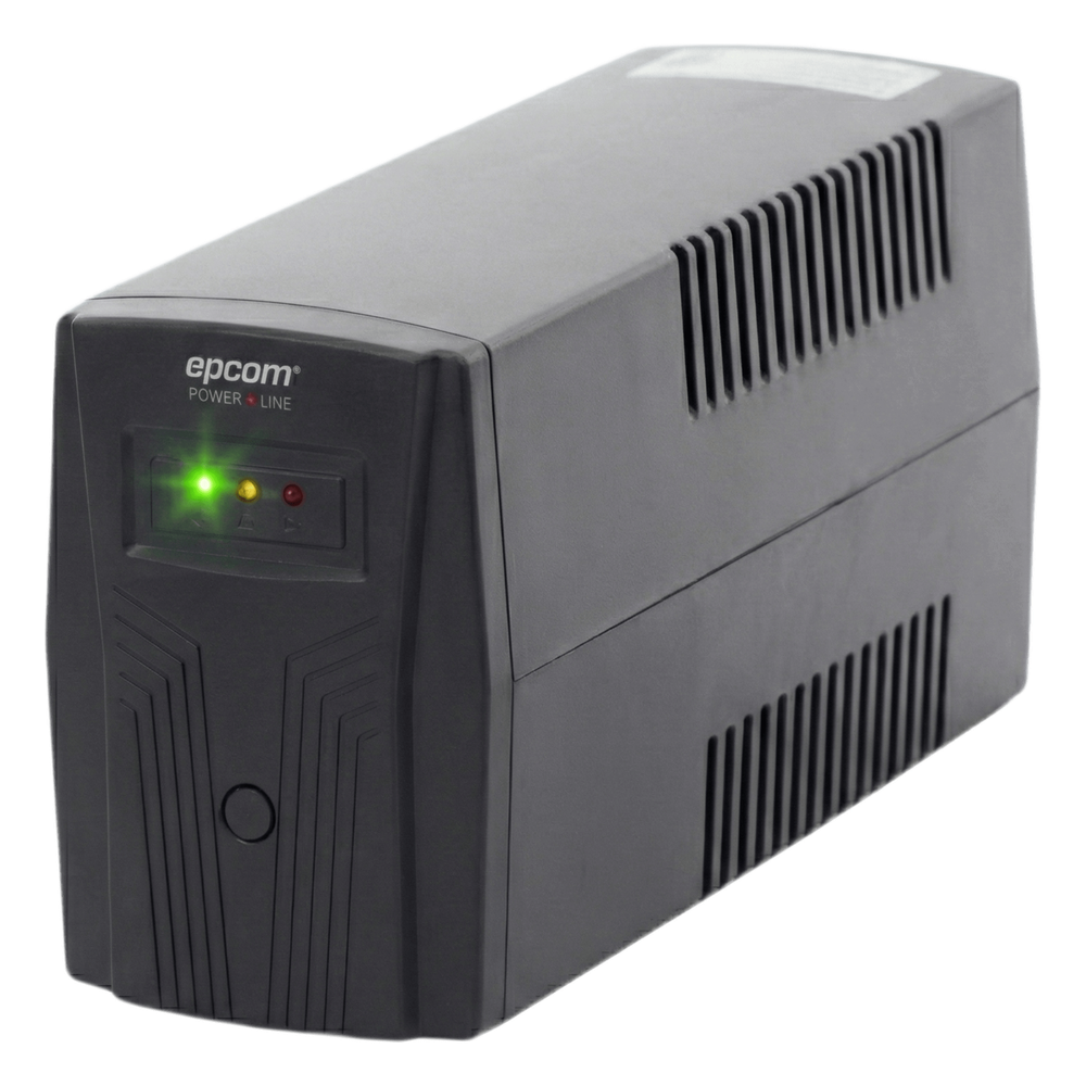 UPS de 600VA/360W / Protección contra Descarga, Sobretensión y Picos Transitorios / Entrada y Salida 120 Vca / Clavija NEMA 5-15P / 4 Tomas NEMA 5-15R/ Sin Protector RJ11 ni RJ45