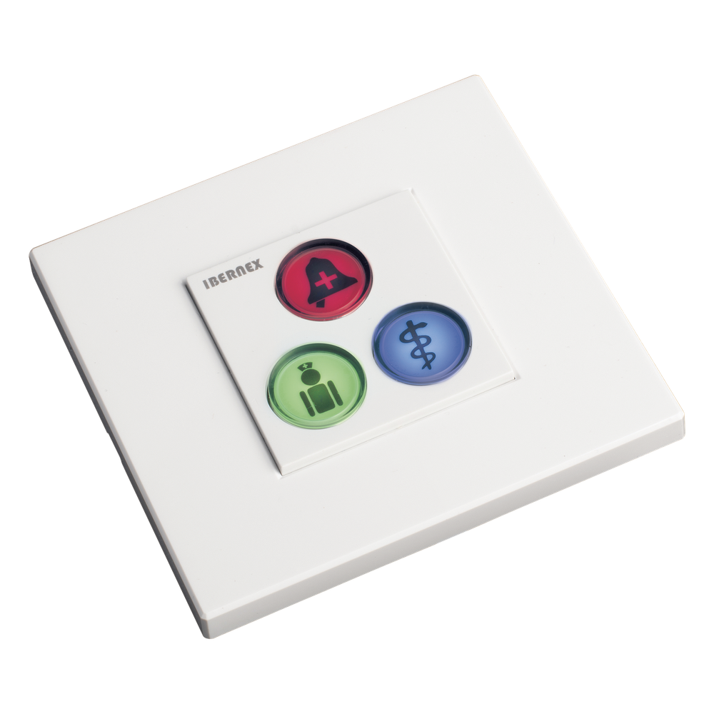 Modulo de 3 Botones iluminados con Lector RFID 125 KHz / Alarma / Cancelar y Código Azul / BUS RS485 / Compatible con NX0019/B, NX1021 y NX0015