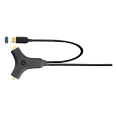 Adaptador Activo Multi-Formato | HDMI + USB 3.2 a USB-C | 4K@30Hz 4:4:4 | 60W PD | Carcasa ABS | Cable 2.7 m (8.85 ft)