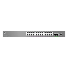 Switch de Red Empresarial L2++ / Serie GWN7800 Pro / 24 Puertos Gigabit PoE 250W / 2 Puertos SFP+ / Gestión Cloud GDMS / VLAN 4K / QoS Avanzado / Seguridad Integral