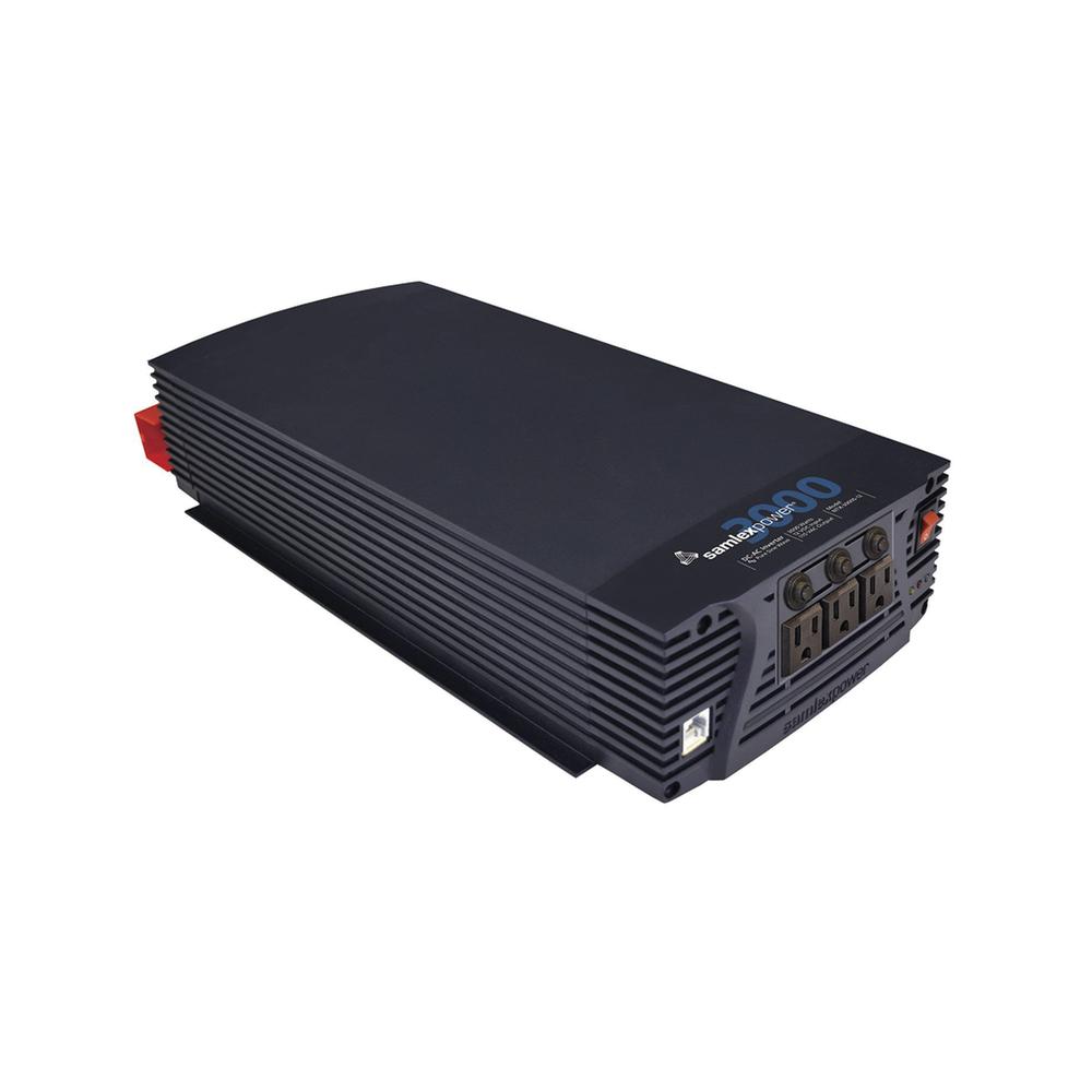 Inversor de Corriente de Onda Senoidal Pura 3000 W / 12 Vcc / Salida GFCI 120VCA