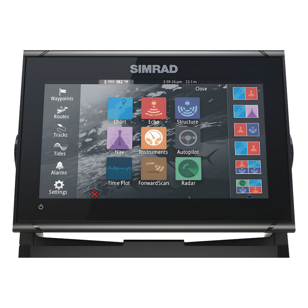 Plotter GPS GO9 XSE / Pantalla Táctil 9" / Compatible con Sonar y Radar / Conectividad Inalámbrica y NMEA 2000® / Integración con Piloto Automático y Sistemas de Sonido / Tecnología Active Imaging™ 3 en 1