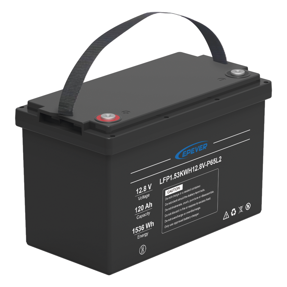Batería de Litio LiFePO4 Ciclo Profundo / 12.8 Vcc / 120 Ah / 1.53 kWh / Exterior / Libre de Mantenimiento
