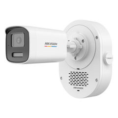 Bala IP 4 Megapixel / ColorVu 3.0 + SoundMax / Lente 4 mm / Dual Light 50 mts (164 ft) IR + Luz Blanca / Bocina + Micrófono Integrados / AcuSense Lite / Exterior IP67 / WDR 120 dB / PoE / Micro SD