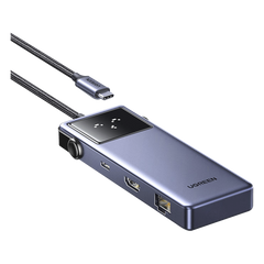 Hub USB-C 7 en 1 / USB-C a HDMI 4K 60Hz / 2x USB-A 3.0 + USB-C 3.0 + USB-A 2.0 / Gigabit Ethernet / PD 100W / Cable 20 cm (7.9 in)