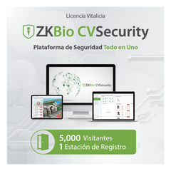 Licencia para ZKBio CVsecurity permite la gestion de 5 mil visitantes y 1 estacion de registro