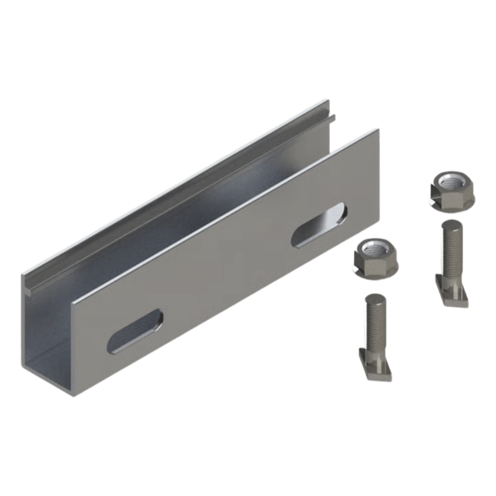 N Connector / Cople de Aluminio para N Rail 4.72 / Acero Inoxidable /