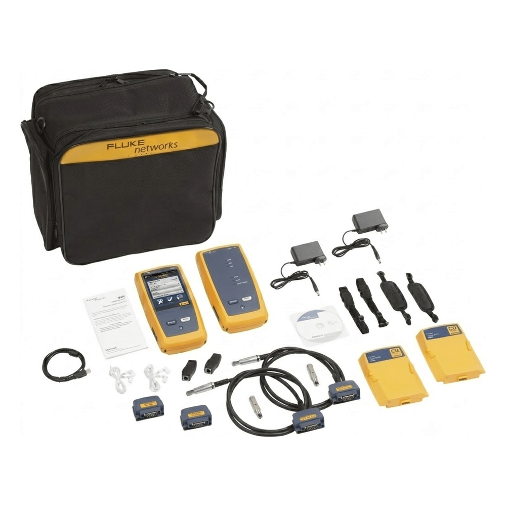 Certificador DSX-8000 para Cable de Cobre Cat5e, Cat6, Cat6A y Cat8, Precisión de Nivel VI/2G (2 GHz), Con WiFi Integrado y Pantalla LCD de 5.7 Pulgadas (14.48 cm), Versión Internacional