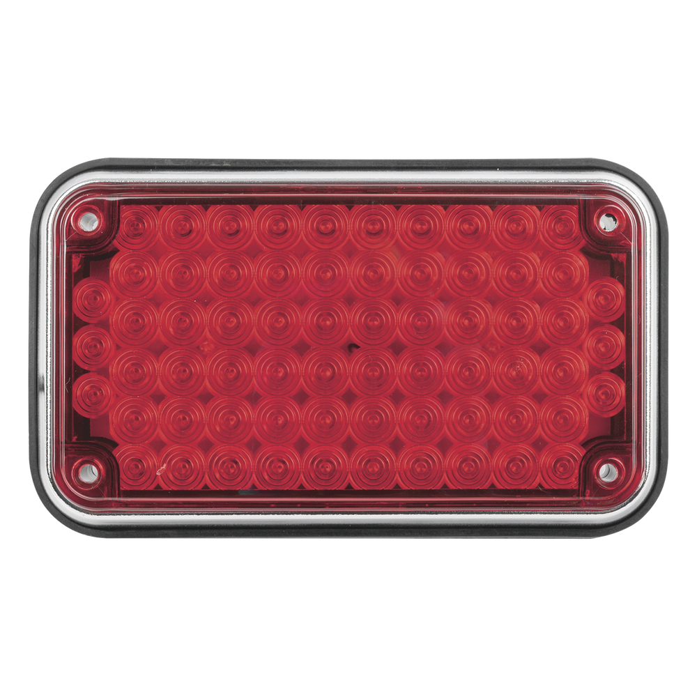 Luz de Advertencia de 6X4", Color Rojo, Ideal para Ambulancias